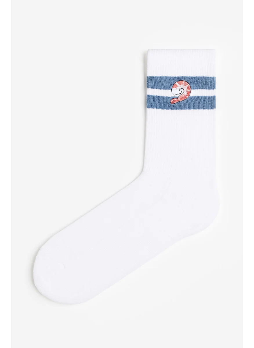 H&M Printed Crew Socks