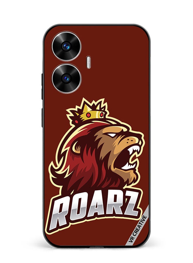 VR CREATIVE Protective Case Cover For Realme C55 Roarz Design Multicolour - Image 1