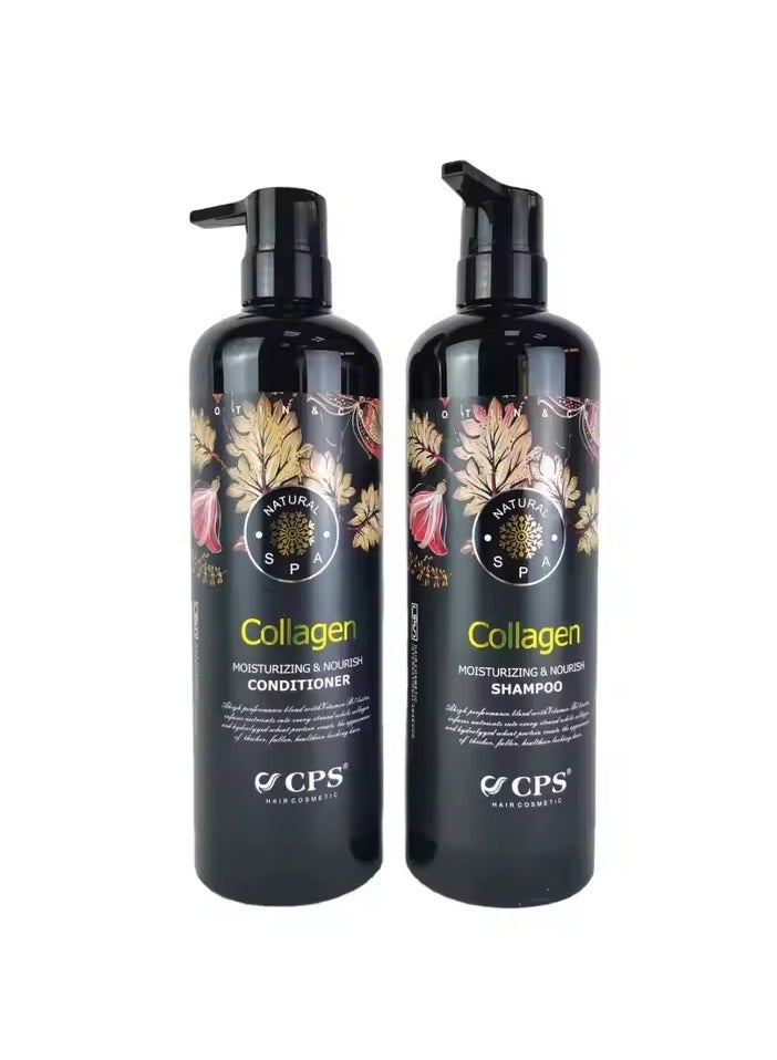 CPS Arabic CPS Collagen Moisturizing Nourishing Shampoo and Conditioner 2in1 Set - Image 1