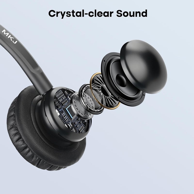 MKJ Telephone Headset for Cisco Phones, Wired Headphones with Microphone Noise Cancelling, Corded RJ9 Office Headset for Cisco CP7821 7861 7942G 7960G 7975G CP-7841 8811 8841 8851 8861 8865 9951 - Image 5