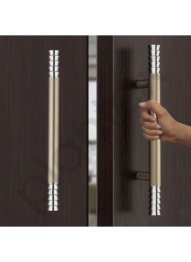 plantex Plantex Door Handle/Stainless Steel 14 inch Main Door Handle/Pull-Push Handle for Home/Office/Hotel - Pack of 2 (Satin White) - 3 Years Warranty  - Image 1