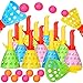 Jerify 30 Pcs Launch and Catch Ball Game with 12 Catch Launcher Baskets and 18 Balls Outdoor Indoor Games Activities for Kids Birthday Party Favors Gifts Beach Sport 6 7 8 10 12 Years Old Kids and Adults - Image 2