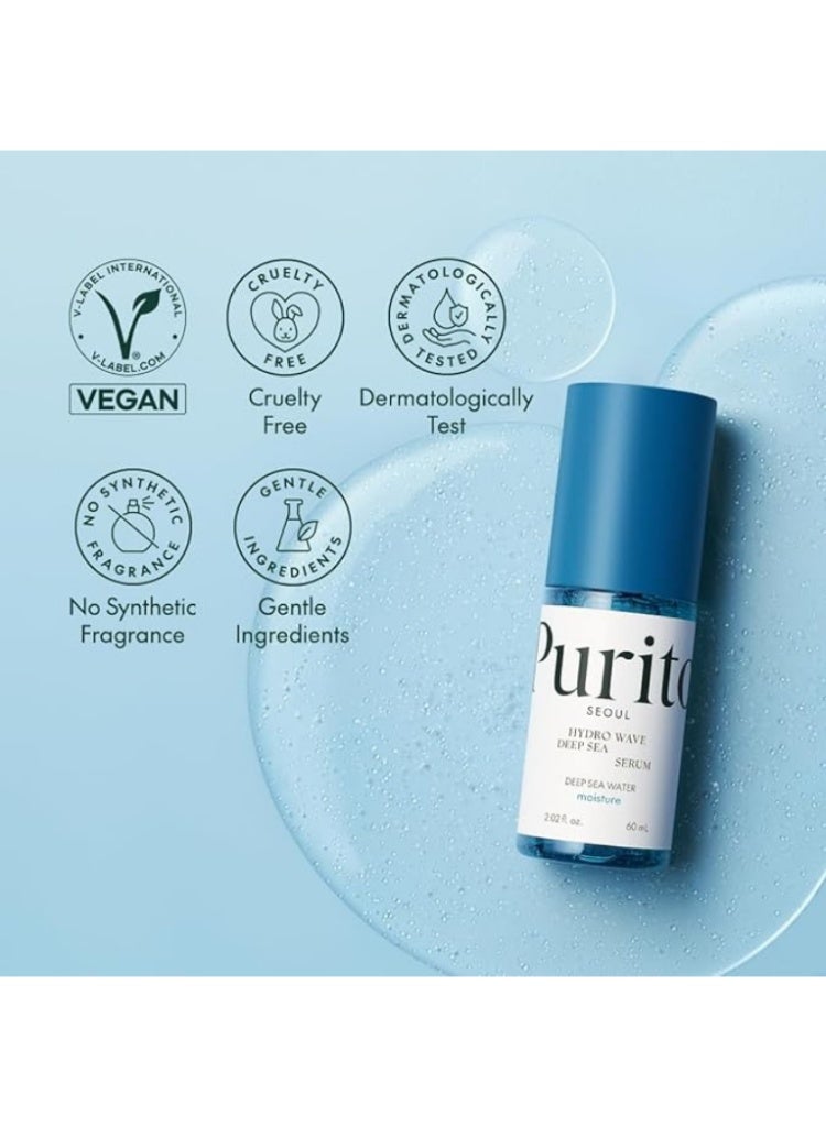 بوريتو جفاف وبشرة باهتة – سيروم PURITO Hydro Wave Deep Sea للترطيب العميق وتعزيز الإشراق - Image 5