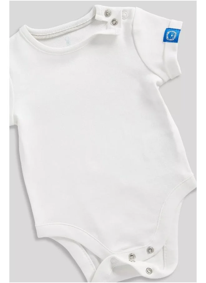 mothercare Denim Bibshorts and Bodysuit Set