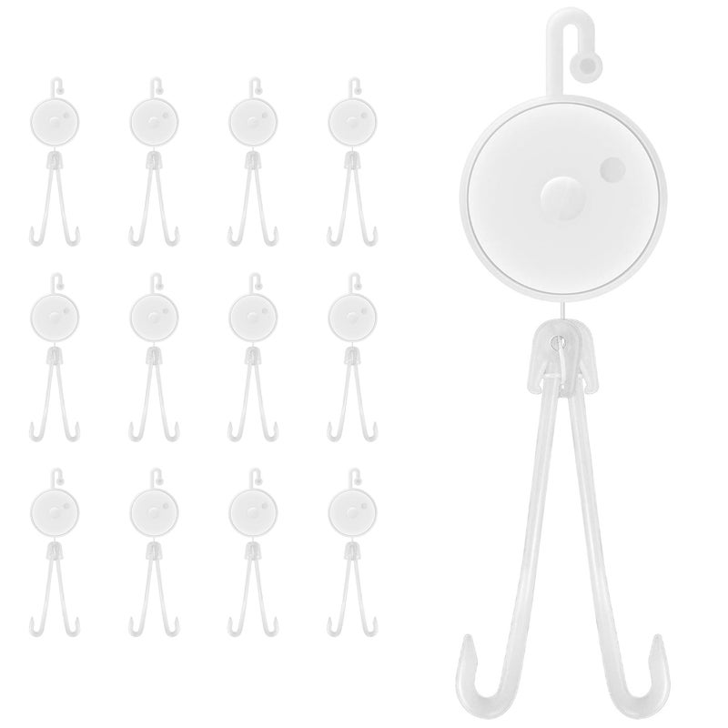 VIVOSUN 12 PCS Retractable Plant Yoyo with Stopper for Grow Support in Tent Garden or Hydroponics, White - Image 1