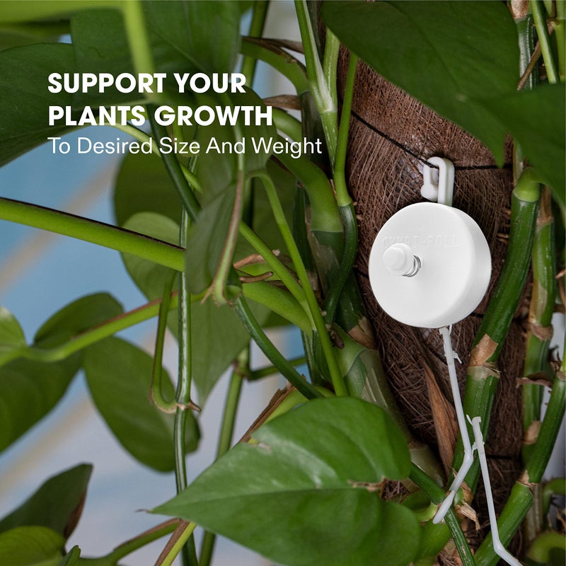 VIVOSUN 12 PCS Retractable Plant Yoyo with Stopper for Grow Support in Tent Garden or Hydroponics, White - Image 5