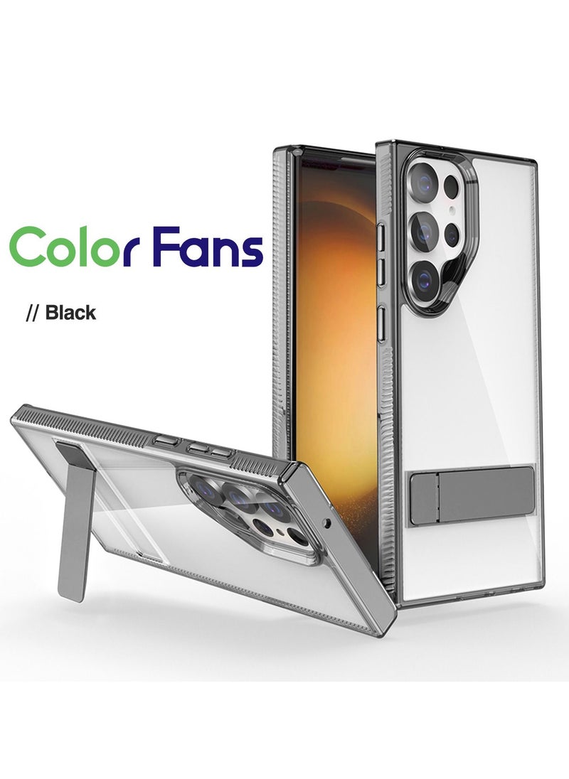 Color Fans - Case for Samsung Galaxy S23 Ultra thin Transparent-White Shockproof Strap Holder - Image 1