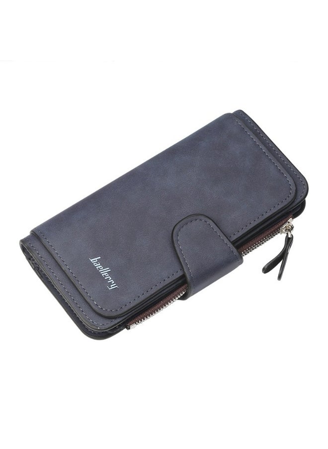 baellerry Women's Purse Long Multi-card Women's Advanced Purse Fashion Triple Fold Vertical Handbag  - Image 1