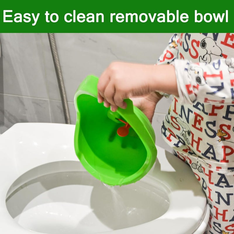 Soraco Frog Potty Training Urinal for Toddler Boys with Funny Aiming Target Frog Pee Training Green - Image 5