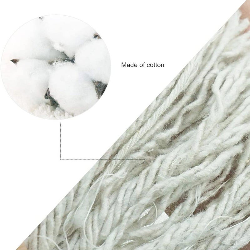 Yuzenet Braided White Cotton Rope (1/2 Inch X 50 Ft) Natural Soft Utility Rope - Image 4