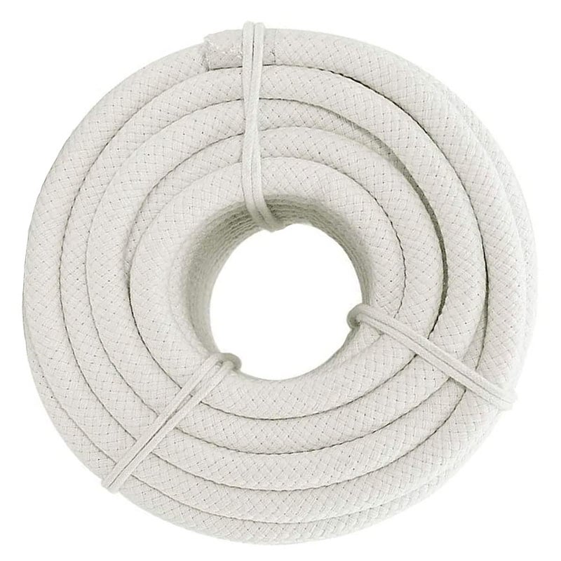 Yuzenet Braided White Cotton Rope (1/2 Inch X 50 Ft) Natural Soft Utility Rope - Image 2