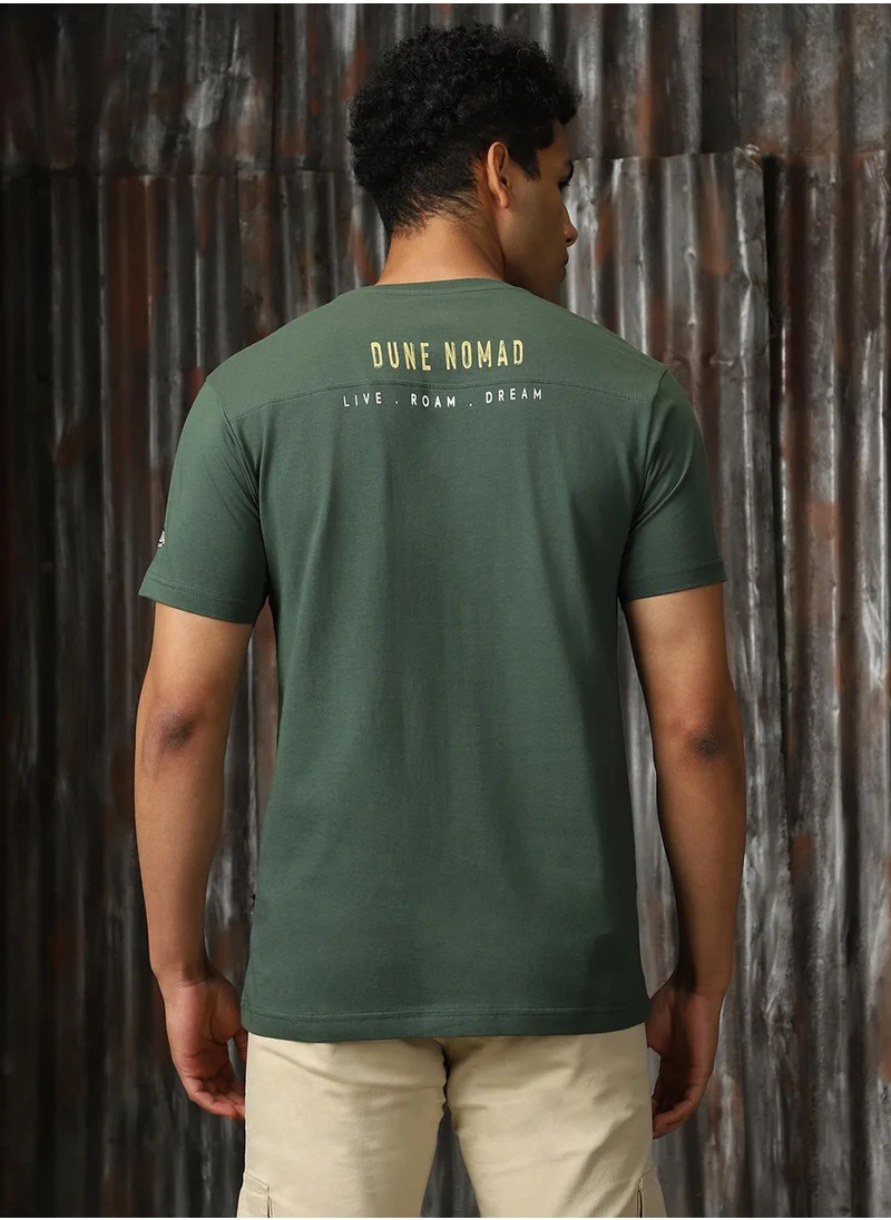 هاي ستار Men Green Tshirts