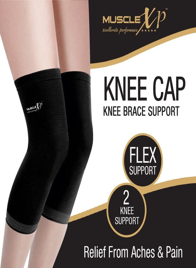 MuscleXP DrFitness+ Knee Cap & Brace Knee Compression Support For Men & Women, Gym, Cycling, Running and Exercise, Knee Brace Joint Pain Relief (Large) - Image 3
