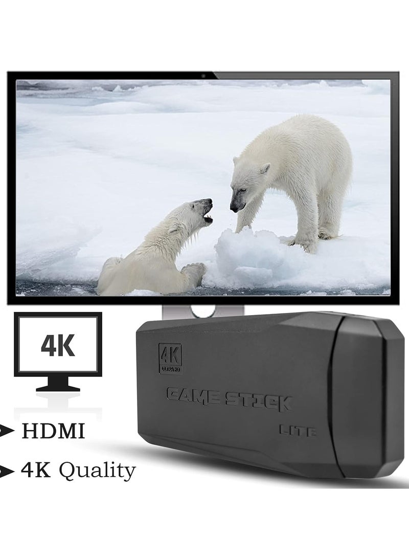 ELTRAZONE wireless retro game console, plug and play video game stick built in 10000+ games,9 classic emulators, 4k high definition hdmi output for tv with dual 2.4g wireless controllers(64g) - Image 5