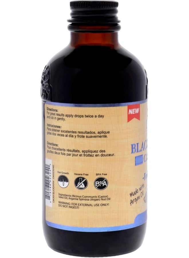 OKAY Pure Black Jamaican Castor Oil W/Argan 4Oz - Image 2