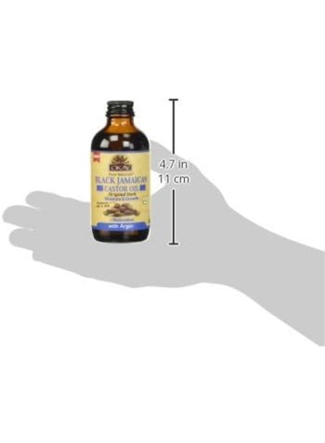 OKAY Pure Black Jamaican Castor Oil W/Argan 4Oz - Image 5