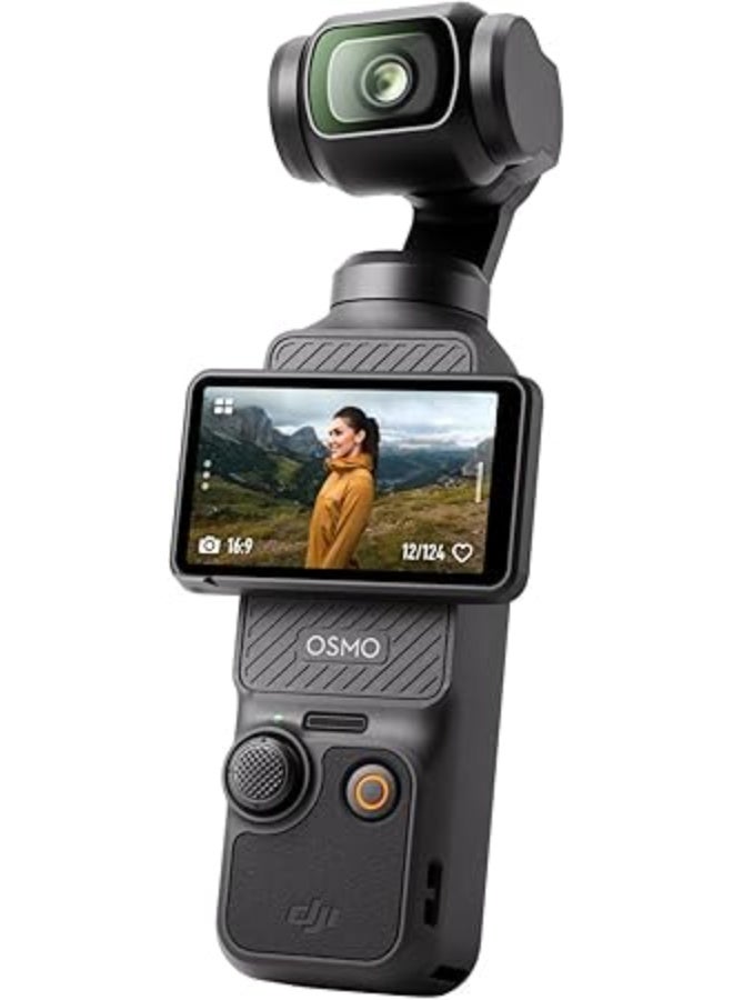 أوسمو Osmo Pocket 3 Standard Vlogging Camera with 1'' CMOS & 4K/120fps Video, 3-Axis Stabilization, Fast Focusing, Face/Object Tracking, 2" Rotatable Touchscreen - Image 1