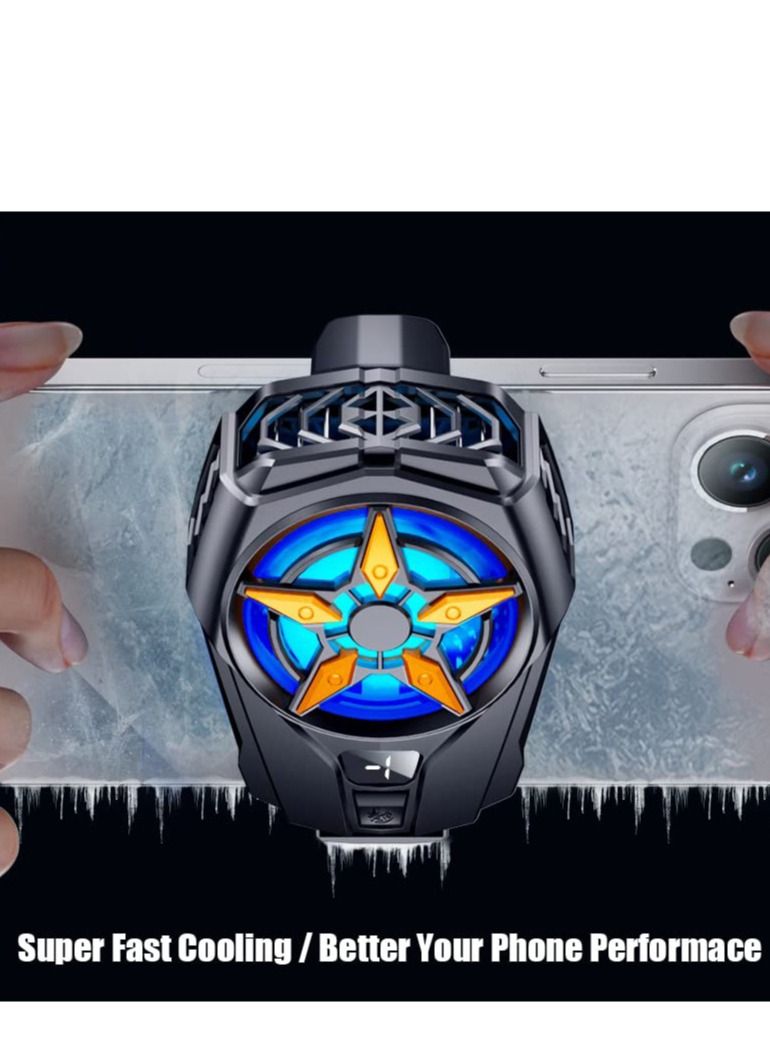 Loquat Semiconductor Phone Cooler, Cooling Fan for iPhone Android Smartphones, Mobile Radiator Heatsink with LED Temperature Display (Cooler Only)  - Image 4