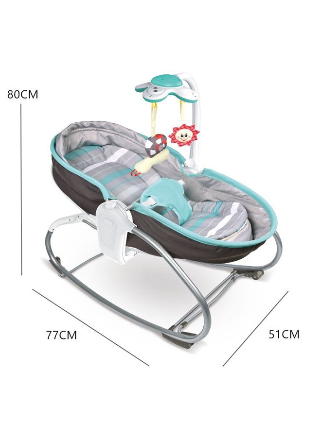 Tiibaby 3-in-1 Baby Rocker Napper with Vibration, Music & Toy Bar – Newborn to Toddler (Up to 18 kg) - Image 4