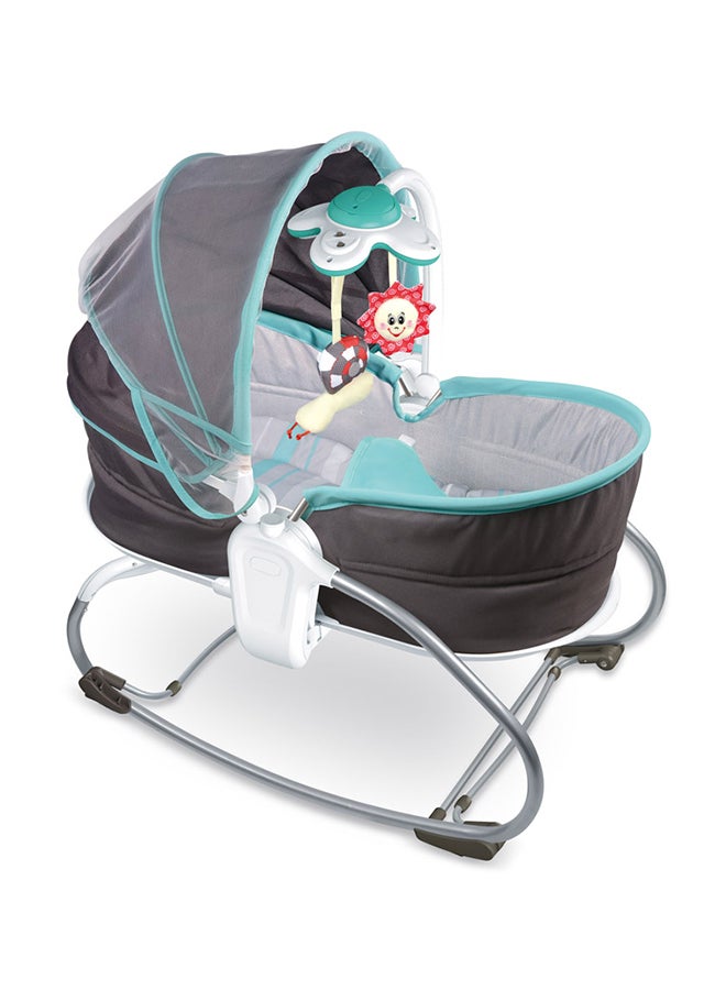 Tiibaby 3-in-1 Baby Rocker Napper with Vibration, Music & Toy Bar – Newborn to Toddler (Up to 18 kg) - Image 1
