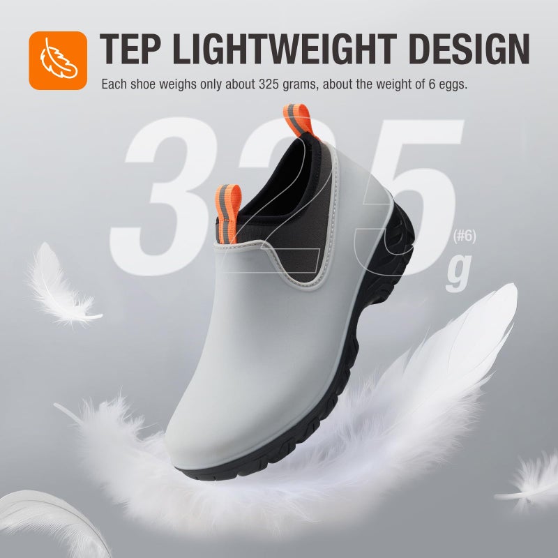 HISEA Women's Ankle Rain Boots Waterproof Rubber Garden Shoes Outdoor - Image 4