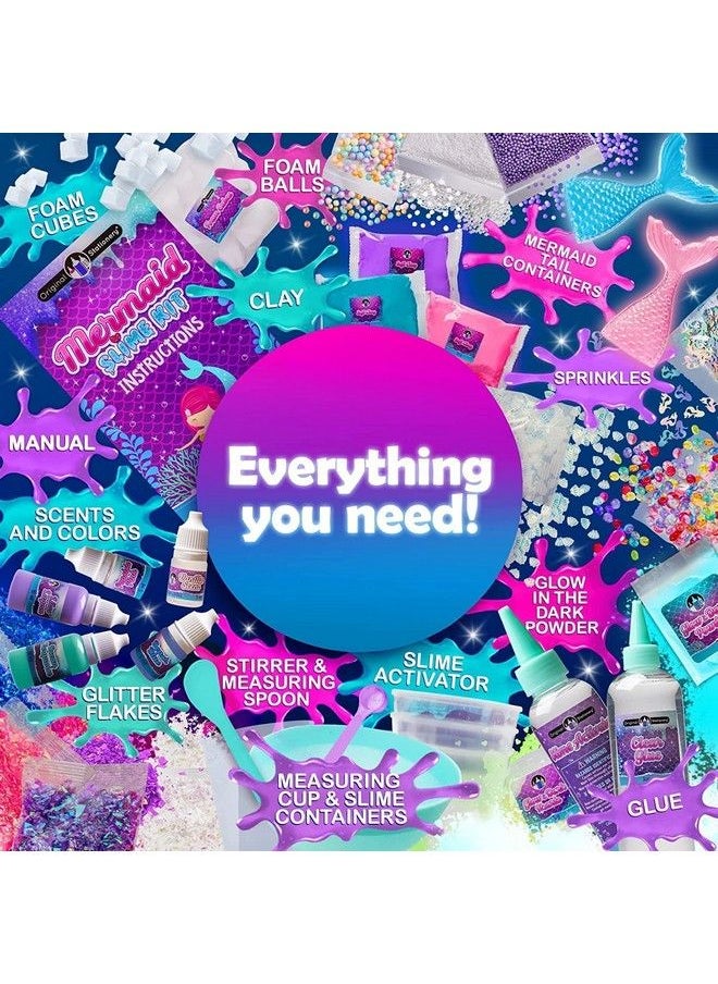 Original Stationery - Mermaid Slime 35 Pieces To Make Diy Glow In The Dark Slime With Lots Of Glitter Slime Add Ins Great Gifts For Girls 912 - Image 1