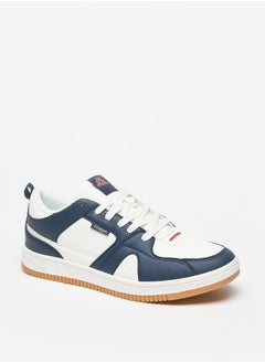 Kappa Men's Colourblock Sneakers with Lace-Up Closure  - Image 1