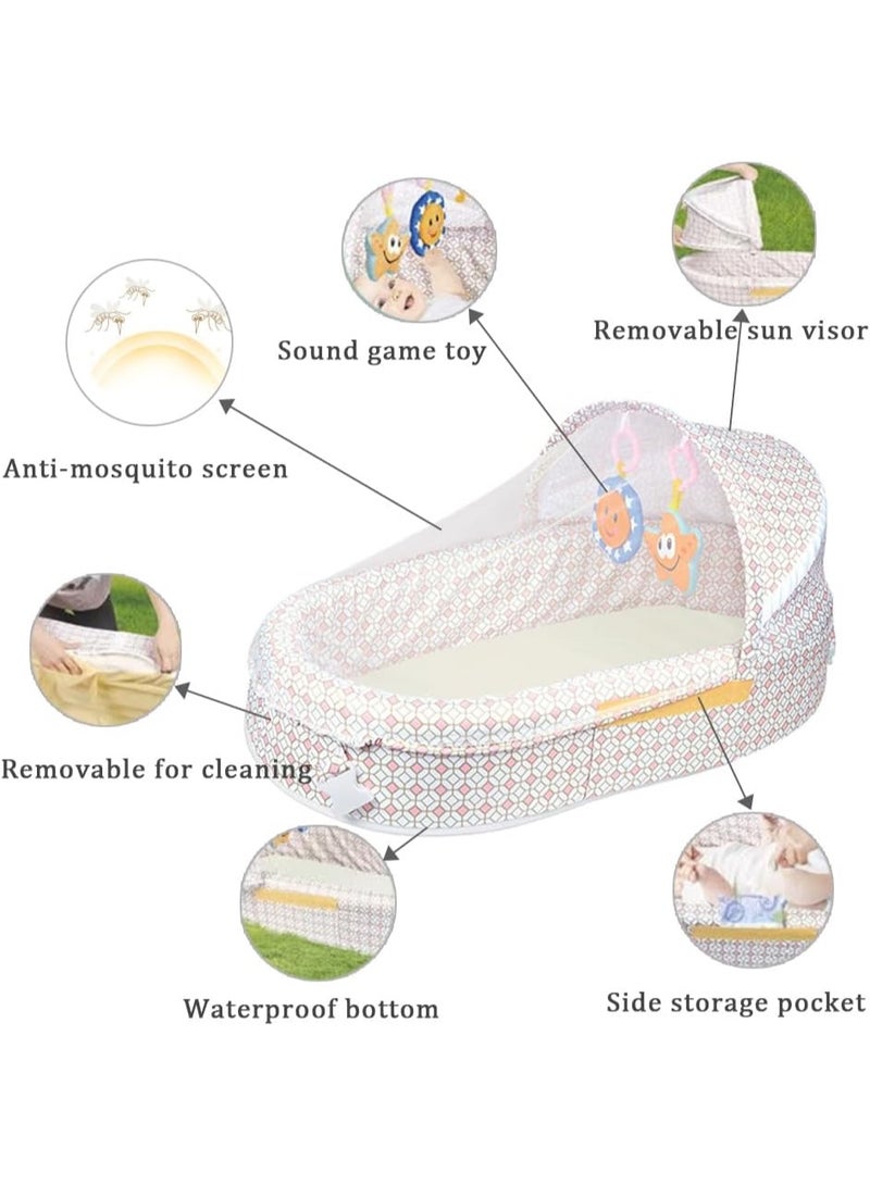 Factory Price Millie Portable Baby Bed with Removable Toys- A - Image 2