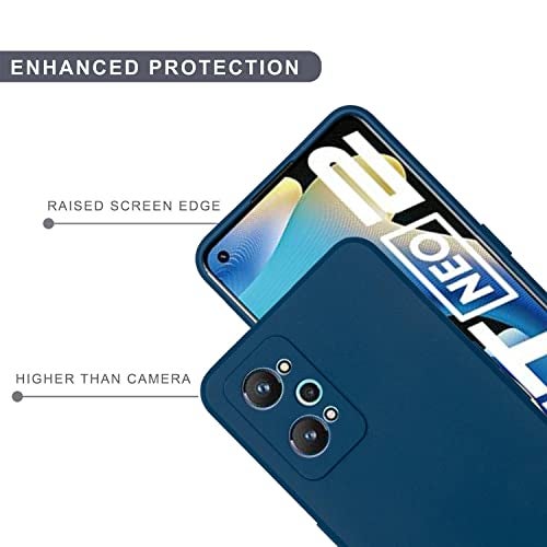 SPRIG Compatible with Realme GT 2 Phone TPU Basic Premium Back Cover Drop Tested Shock Proof Mobile Case for Men, Women, Boys and Girls with Camera Protection (Blue) - Image 3