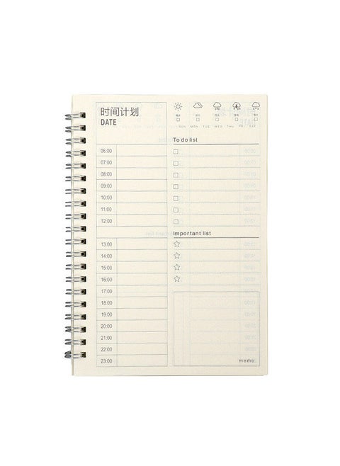 2021-2022 Planner Daily Planner for Agenda with A5 Premium Thicker Paper Flexible Cover Time Tabs to-Do List Memo Wirebound