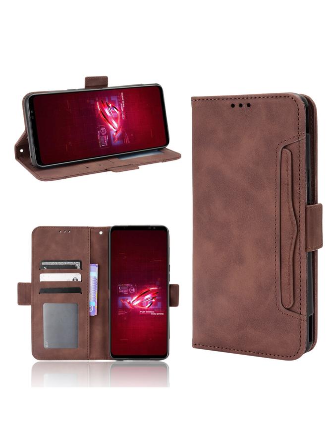 S-TOP Case For ASUS ROG Phone 6 / 6 Pro Skin Feel Calf Texture Card Slots Leather Phone Case - Image 1