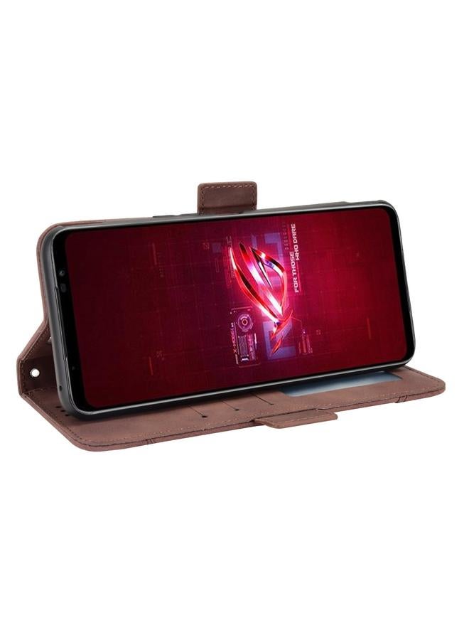 S-TOP Case For ASUS ROG Phone 6 / 6 Pro Skin Feel Calf Texture Card Slots Leather Phone Case - Image 4