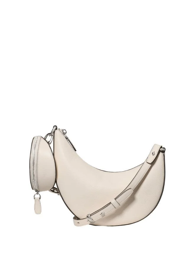 Kate Spade Duo Pebbled Leather Crossbody Bag With Embellished Strap