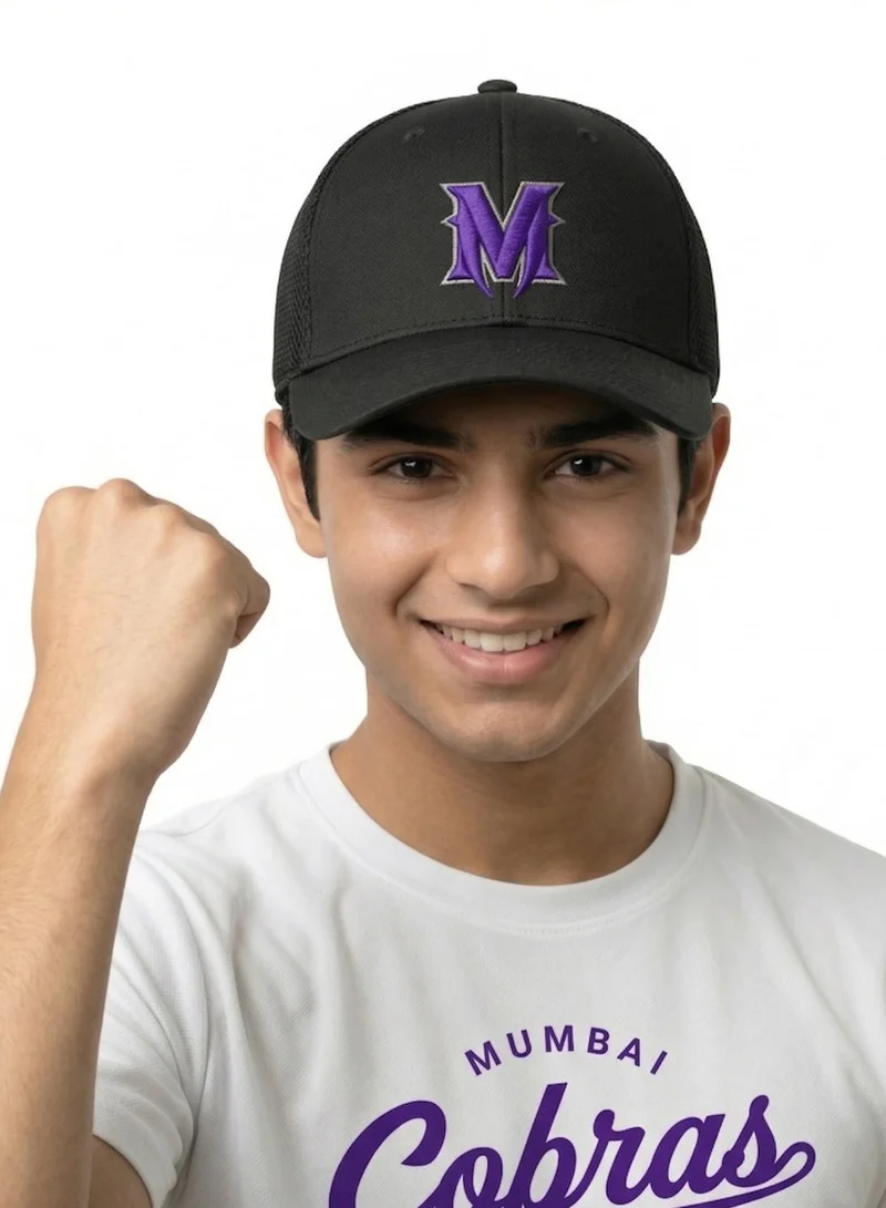 Baseball United Black Mumbai Cobras Double Play Active Cap  | Best Price UAE