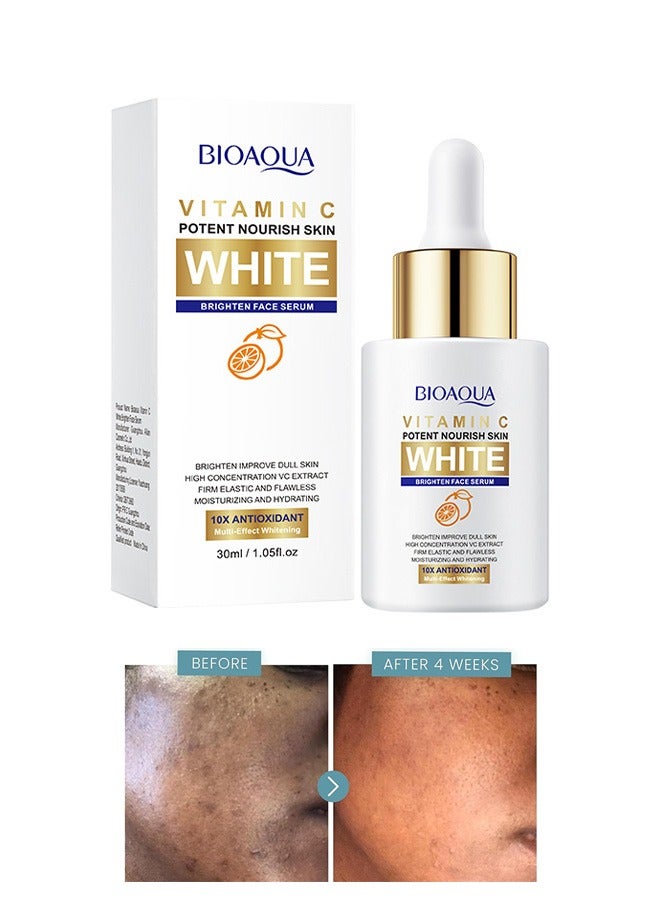 BIOAOUA Vitamin C Face Serum, Dark Spot Corrector and Antioxidant, for Glowing Skin Advanced Brightening And Protection - Image 1