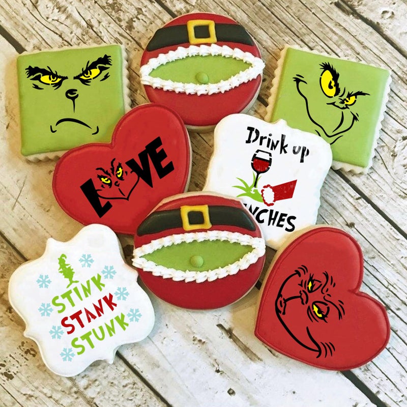 Yhliua Christmas Stencils for Painting on Wood Small, Christmas Ornament Stencils for Crafts Reusable Drawing Paint Stencils and Patterns for Ornament Card Wall Cookie Canvas (60 Christmas) - Image 5