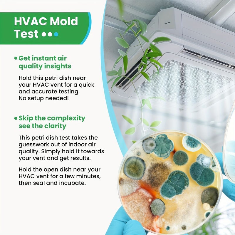 Home Mold Test Kit 10 Pcs for Indoor Air Quality HVAC Surfaces Detection - Image 5