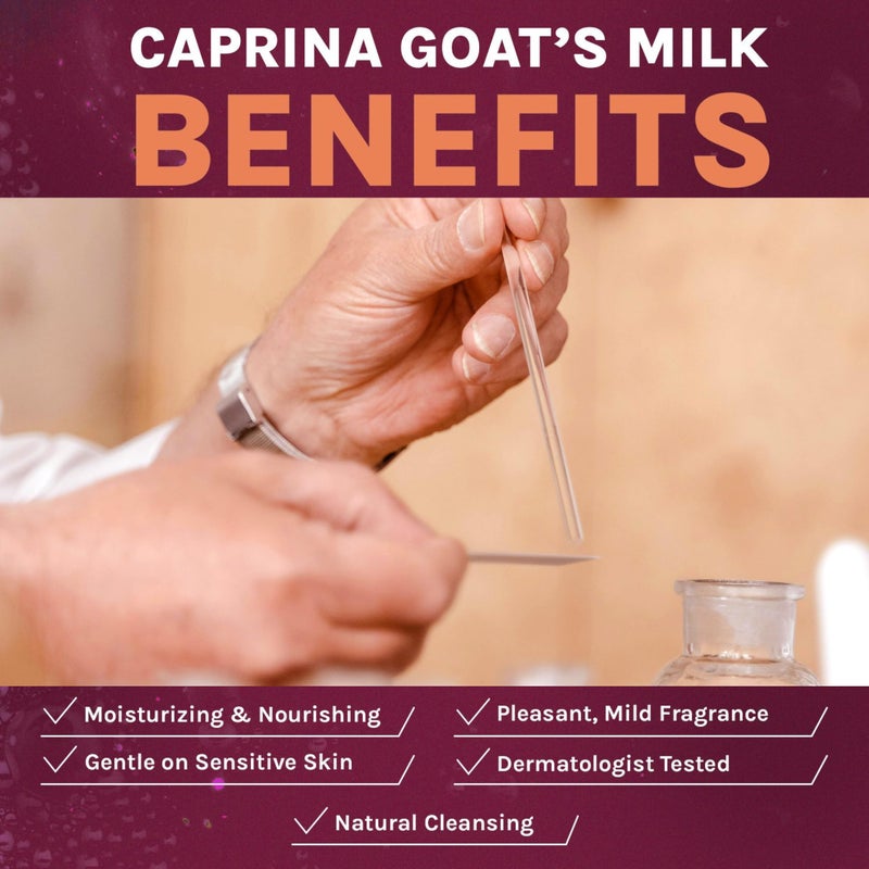 Caprina by Canus Caprina Fresh Goatâ€™s Milk Bar Soap ORIGINAL (6-Pack) 3.2 oz (90g) each, Classic Clean Scent, Gentle Daily Cleanser, Softening Biodegradable Formula - Image 4