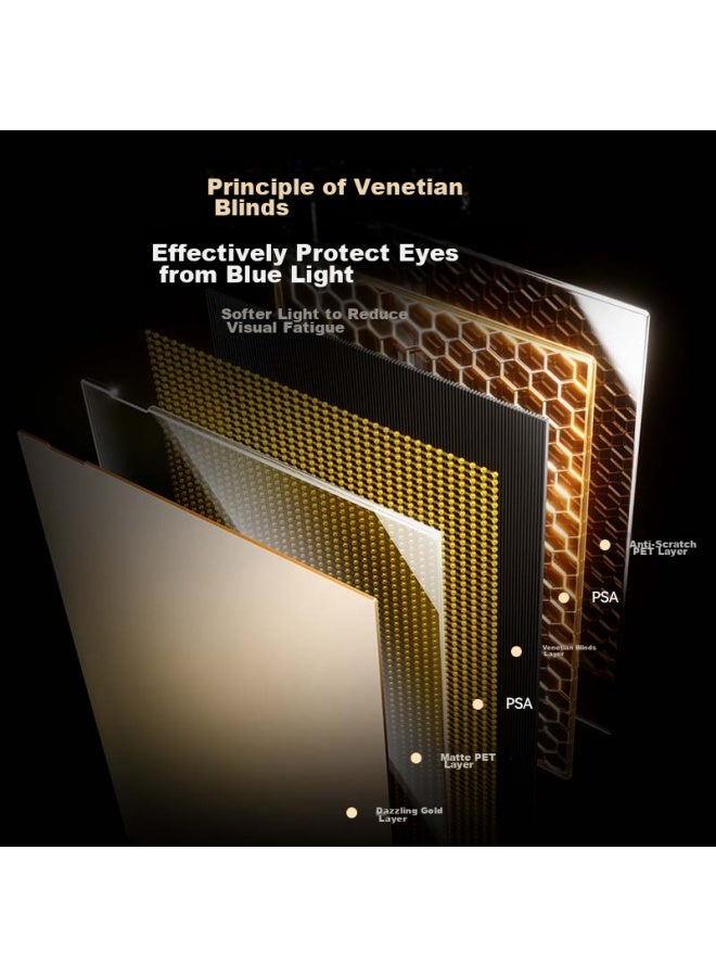 Llano Privacy Screen Protector For Apple Laptops, Gold Anti-glare Film For Macbook Pro/air, 13.3-inch Screen Magnetic Anti-peeping Film, Privacy Protection Film A2338 - Image 2