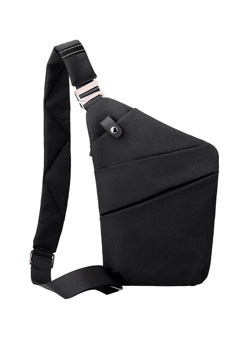 GGOOT Sling Crossbody Bag for Men | Sling Bag Crossbody Chest Bag Chest Sling Backpack | Portable Large Capacity Sling Crossbody Chest Bag for Travel Hiking Daily Use  - Image 5