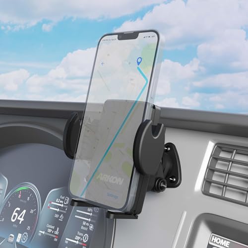 ARKON Mounts - Adhesive Truck & Car Phone Holder | Secure Grip | Versatile Compatibility | Easy Installation | Phone Holder For Car | For iPhone, Samsung, Google, Huawei, Nokia, other Smartphones - Image 2