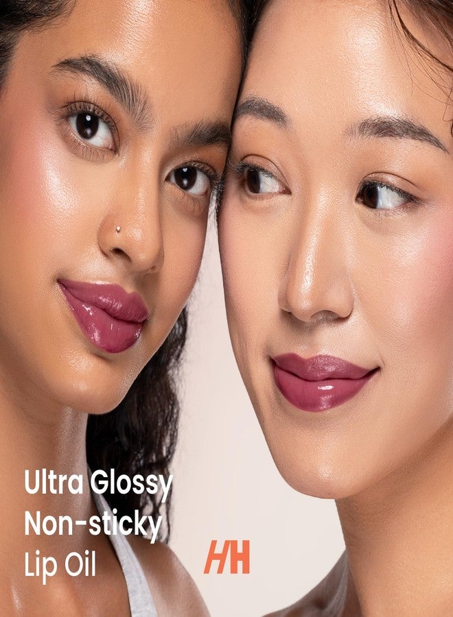 Handmade Heroes 100% Natural Vegan Lip Oil with Squalane Non-Sticky Lip Gloss Moisturizing, Shiny, Nourishing Korean Lip Gloss - Sweet Beet - Image 4