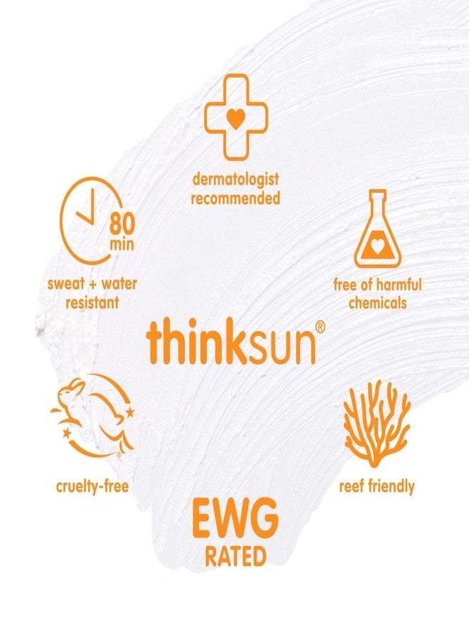 ثينك واقي الشمس الرياضي Thinksport SPF 30 مع أكسيد الزنك، 0.64 أونصة - واقي شمس آمن وطبيعي ومقاوم للماء - حماية معدنية من أشعة UVA/UVB - واقي شمس آمن للشعاب المرجانية - Image 5