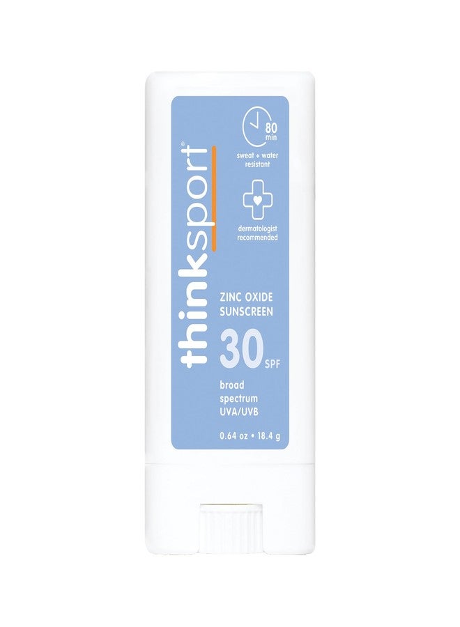 ثينك واقي الشمس الرياضي Thinksport SPF 30 مع أكسيد الزنك، 0.64 أونصة - واقي شمس آمن وطبيعي ومقاوم للماء - حماية معدنية من أشعة UVA/UVB - واقي شمس آمن للشعاب المرجانية - Image 1