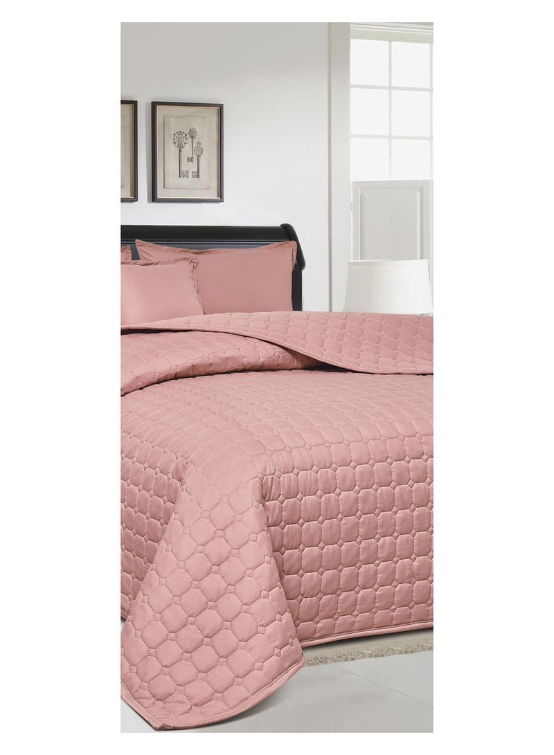 MingLi Double summer bedspread set made of microfiber fabric. Includes: 1 quilt (230*250cm), 1 fitted sheet (200*200cm), 2 pillowcases (50*80cm), 2 cushion covers (50*50cm) - Image 3