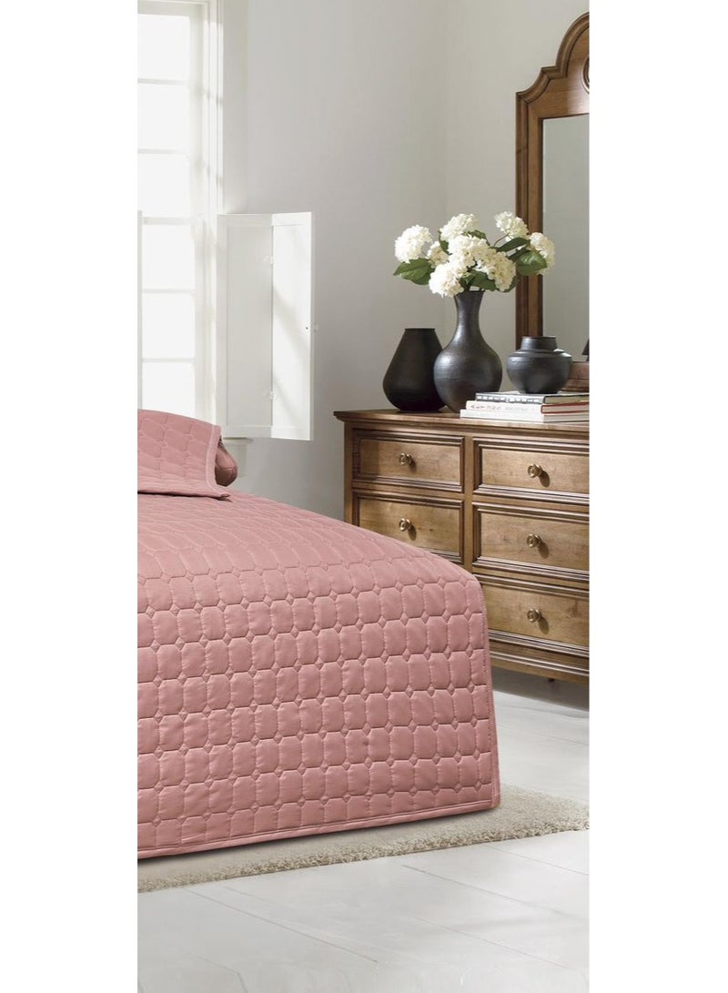 MingLi Double summer bedspread set made of microfiber fabric. Includes: 1 quilt (230*250cm), 1 fitted sheet (200*200cm), 2 pillowcases (50*80cm), 2 cushion covers (50*50cm) - Image 4