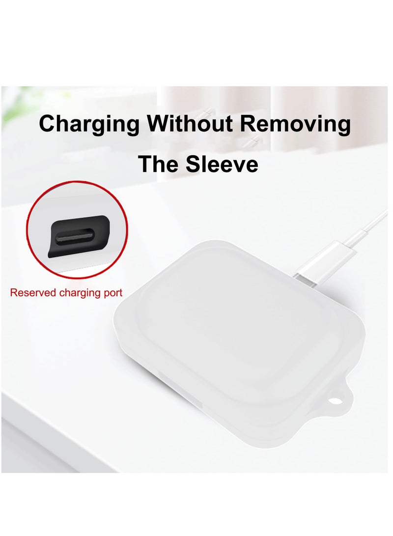 Silicone Case For Nothing Ear (A) Protective Cover with Carabiner (Black) - Image 3