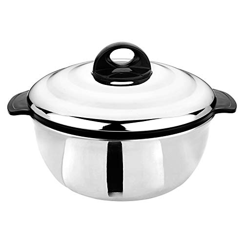 ASIAN Plastowares - Bright Star Galaxy Stainless Steel Casserole with Lid for Kitchen 1200 ml | Ideal for Serving, Gifts for Diwali & Housewarming | Hot Box for Roti & Chapati | Casserole for Kitchen - Image 2