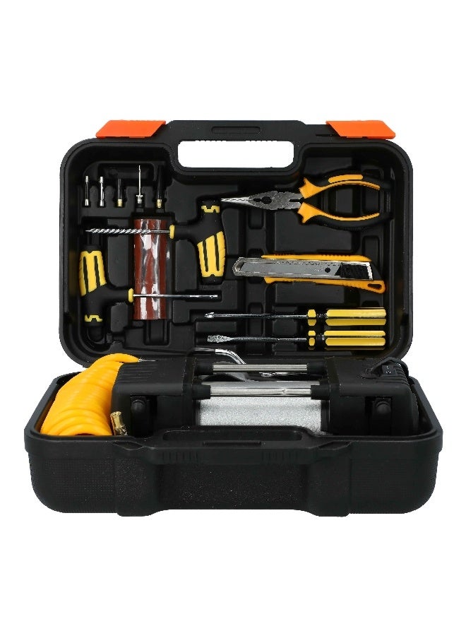 AUTOSMART طقم ضاغط هواء متين ومضغوط 120 واط باللون البرتقالي والأسود 30.5 × 8 سم Ct20403 - Image 1