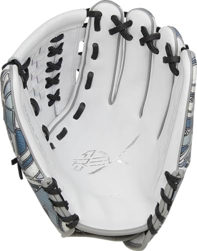Rawlings | REV1X Fastpitch Softball Glove | Right Hand Throw | 12.25" - X-Laced Basket Web | White - Image 3